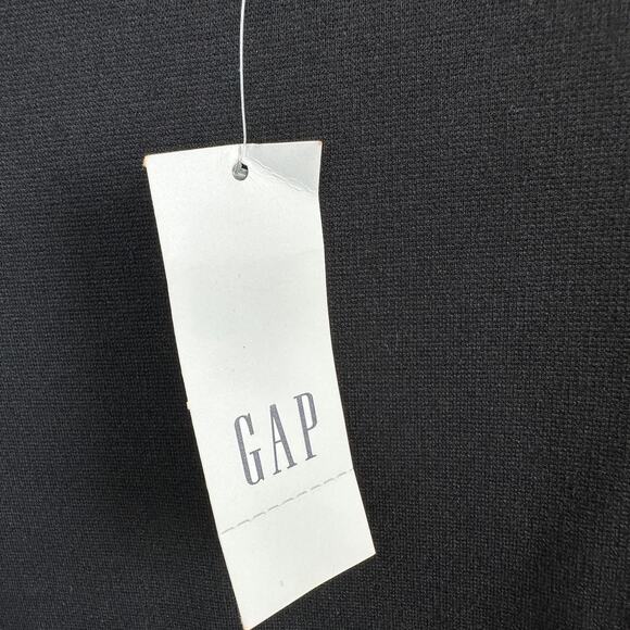 gap womens xl true black bell sleeve shift dress stretch knit minimalist nwt - Picture 3 of 10
